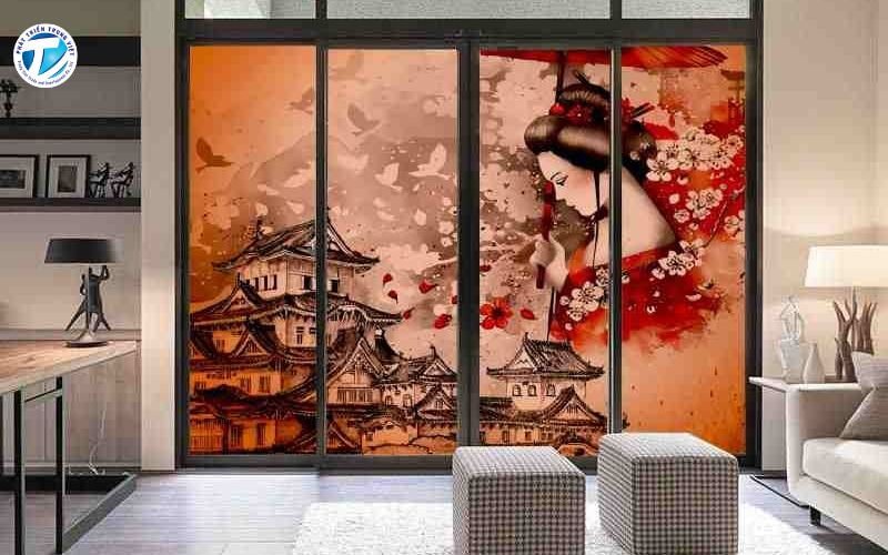 Decal dán kính độc đáo 